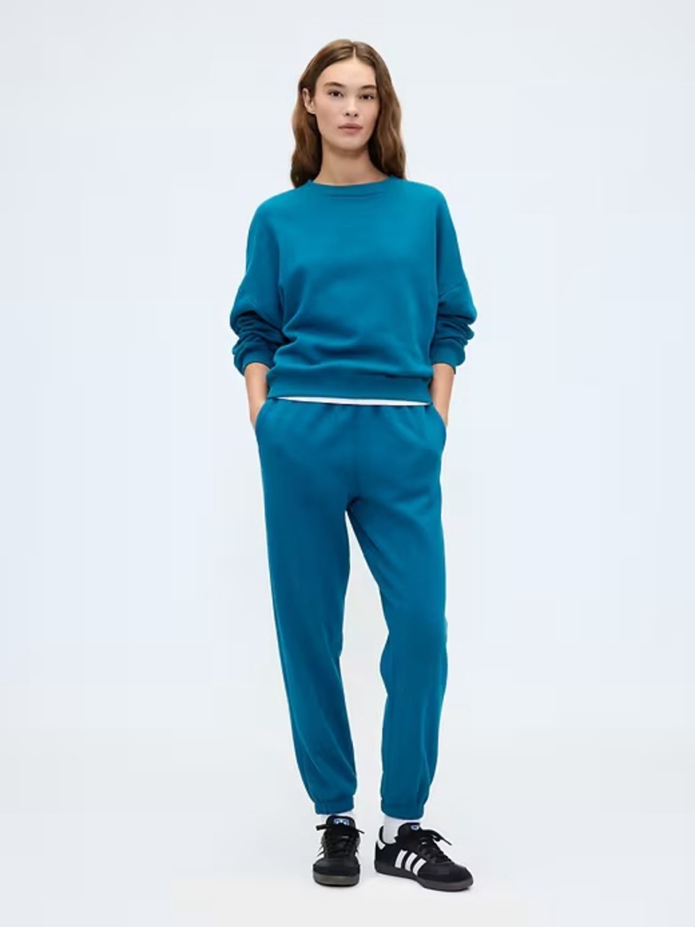 GAP Teal Fleece Joggers